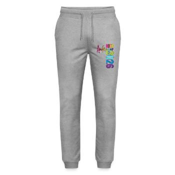 Daycare Beginners 2026 - Stanley/Stella Mover Unisex Organic Jogging Trousers - heather grey - Front - Marisol (170cm) & Nik (191cm)