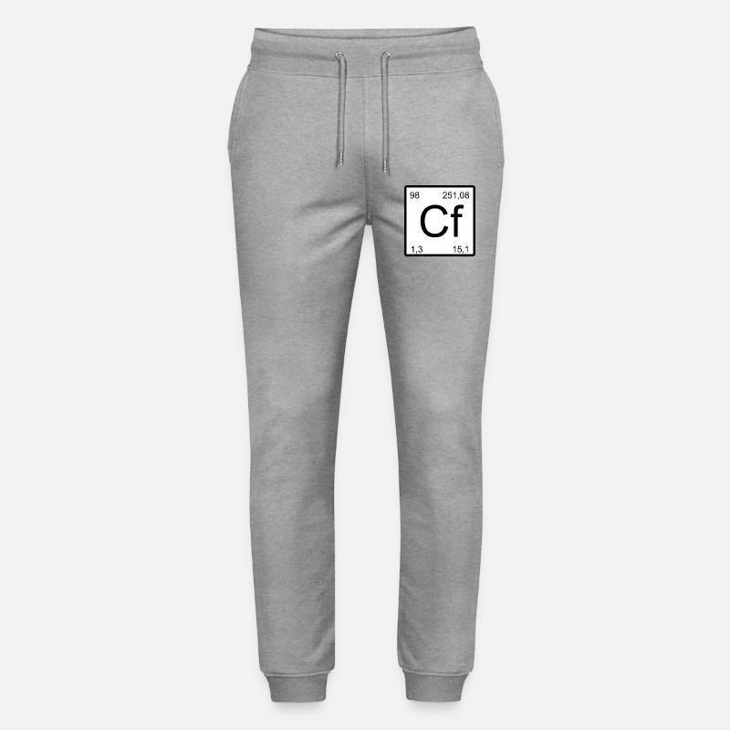 Californium Cf-Element Block Design - Stanley/Stella Unisex Bio Jogginghose Mover  - Grau meliert