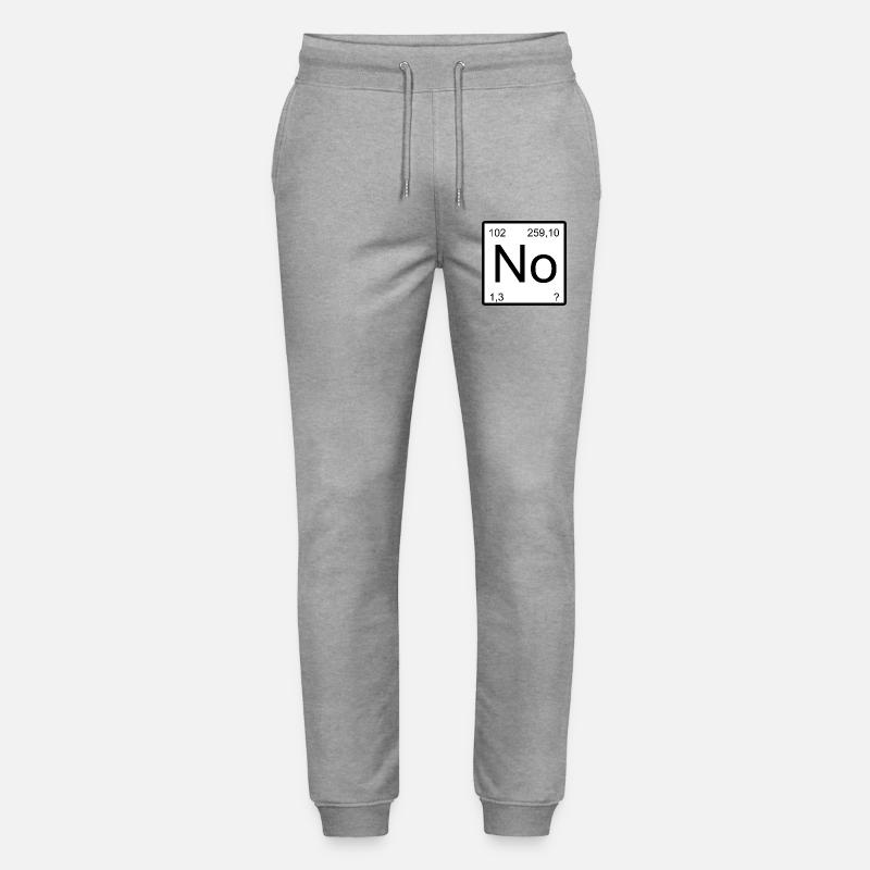 Nobelium No Elemental Nobelium Symbol Tee - Stanley/Stella Unisex Bio Jogginghose Mover  - Grau meliert