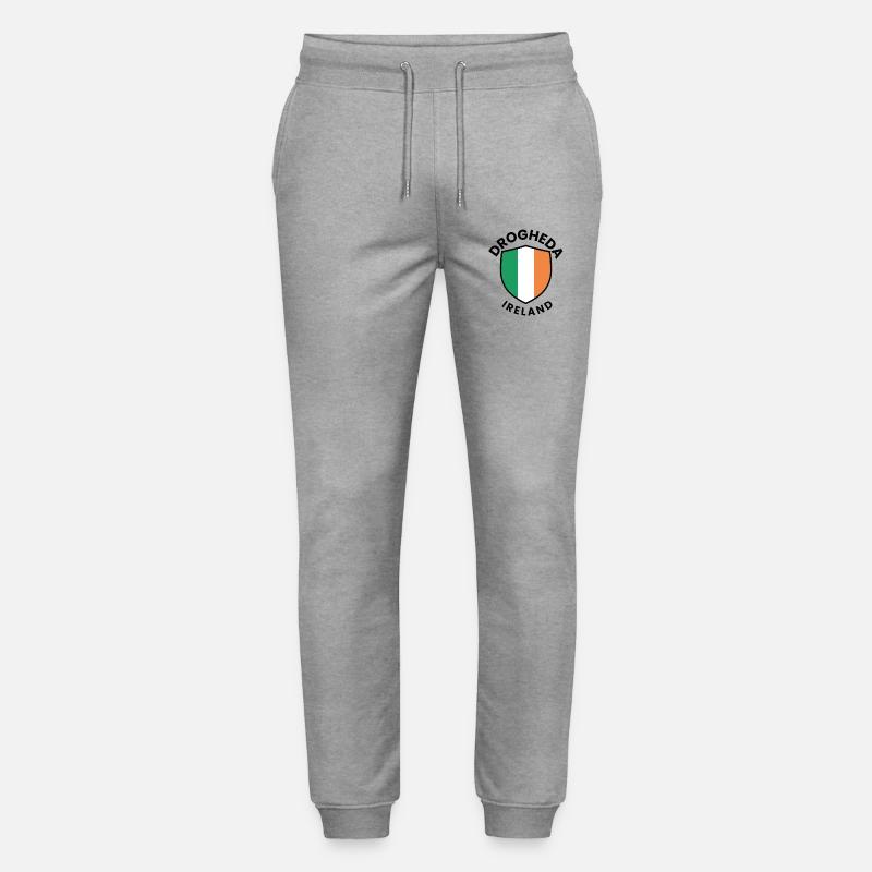 Bouclier d’Irlande de Drogheda - Pantalon de jogging bio MOVER Stanley/Stella unisexe - gris chiné