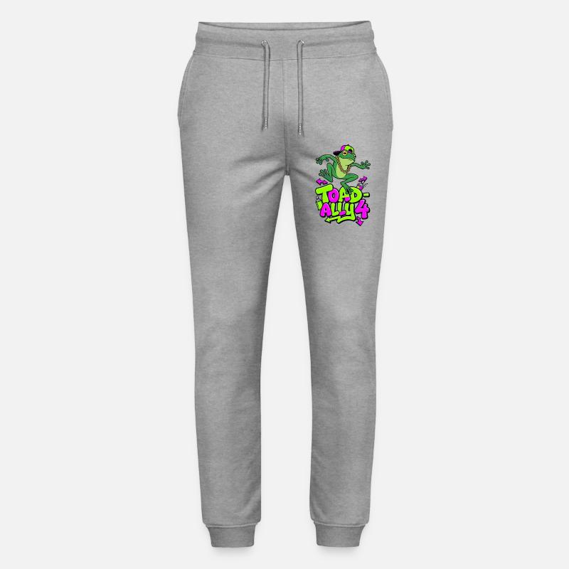 Toad-Ally 4 Cool Toad - Stanley/Stella Mover Unisex Organic Jogging Trousers - heather grey