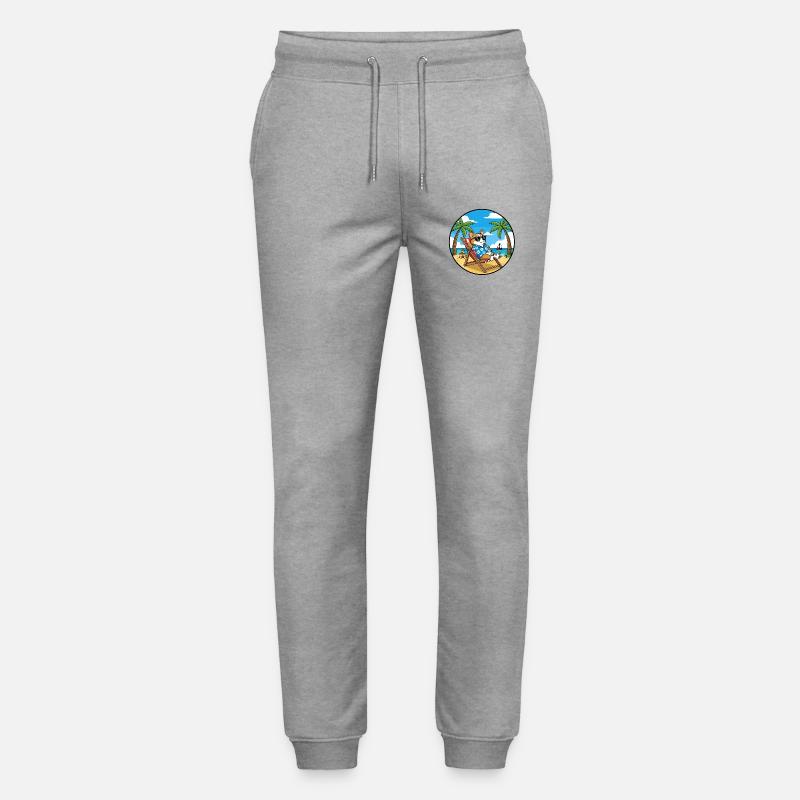 Coole Corgi-Strandferien-Sommerstimmung - Stanley/Stella Unisex Bio Jogginghose Mover  - Grau meliert