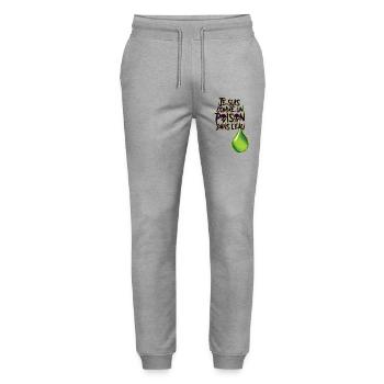GIFT IM WASSER #3 – lass uns reden. - Stanley/Stella Unisex Bio Jogginghose Mover  - Grau meliert - Vorne - Marisol (170cm) & Nik (191cm)