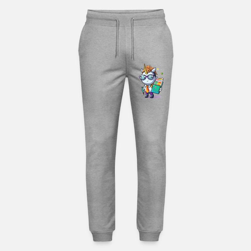 Nerdicorn School Wizard - Stanley/Stella Mover Unisex Organic Jogging Trousers - heather grey