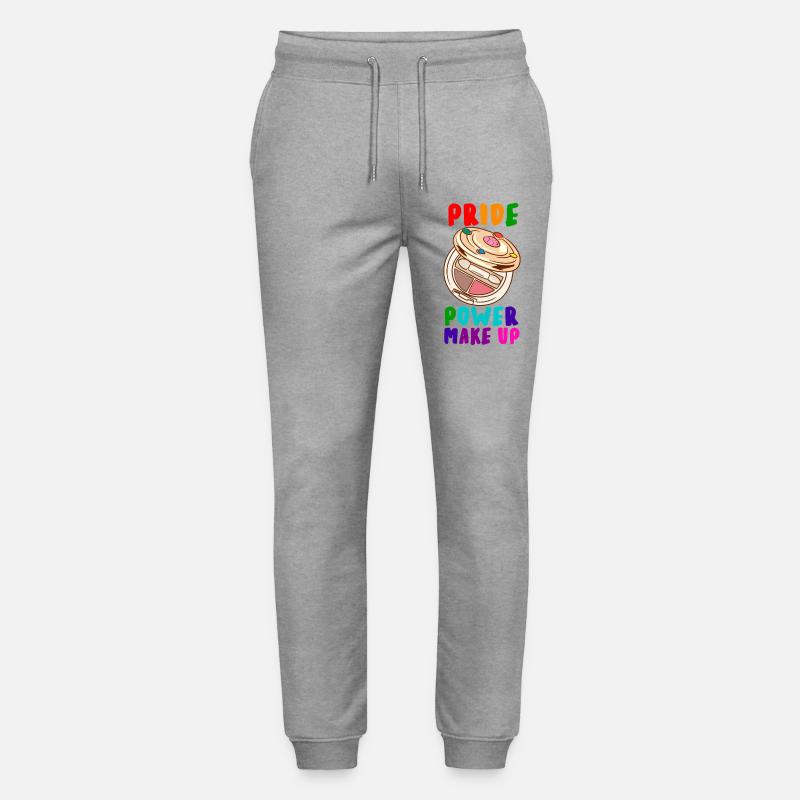Pride Power Makeup Rainbow Art - Stanley/Stella Unisex Bio Jogginghose Mover  - Grau meliert