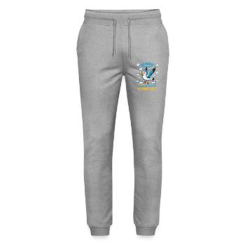 Seagull Management of Competent Colleagues - Stanley/Stella Mover Unisex Organic Jogging Trousers - heather grey - Front - Marisol (170cm) & Nik (191cm)