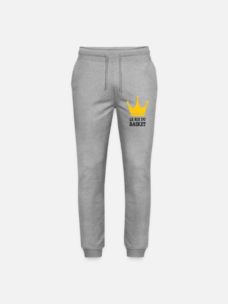 Le Roi du Basket - Pantalon de jogging bio MOVER Stanley/Stella unisexe - gris chiné