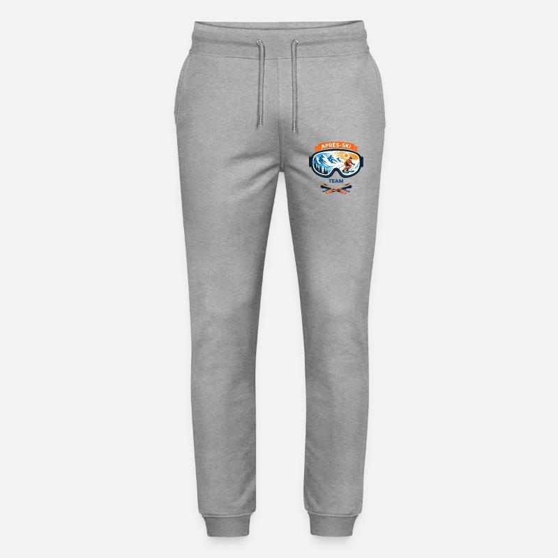 Après Ski Team Comic Design - Pantalon de jogging bio MOVER Stanley/Stella unisexe - gris chiné