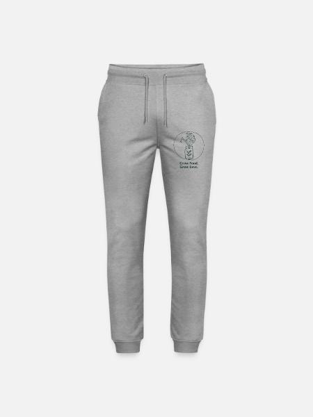 Ekologisk trädgårdsodling, hållbart jordbruk - Ekologiska joggingbyxor Mover unisex från Stanley/Stella - gråmelerad