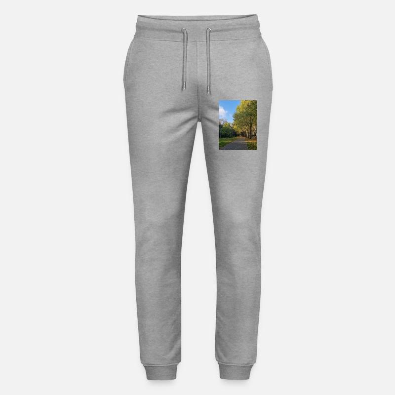 Herbstpfad durch Lauballee - Stanley/Stella Unisex Bio Jogginghose Mover  - Grau meliert