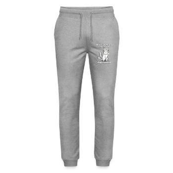CAT Deflate - Pantalon de jogging bio MOVER Stanley/Stella unisexe - gris chiné - Devant - Marisol (170cm) & Nik (191cm)