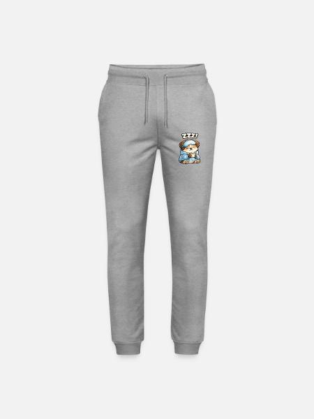 Paw sleeper in pajamas - Stanley/Stella Mover Unisex Organic Jogging Trousers - heather grey