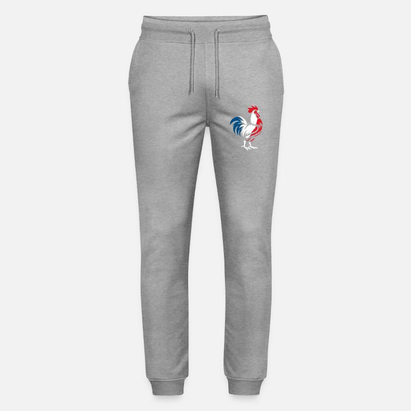 Französischer Hahn - Stanley/Stella Unisex Bio Jogginghose Mover - Grau meliert