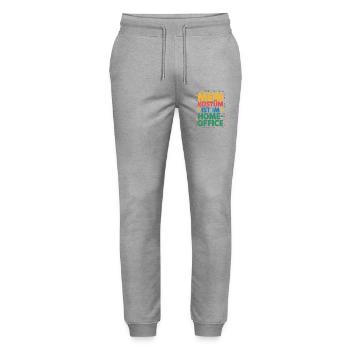 Costume is in the home office carnival carnival office - Stanley/Stella Mover Unisex Organic Jogging Trousers - heather grey - Front - Marisol (170cm) & Nik (191cm)