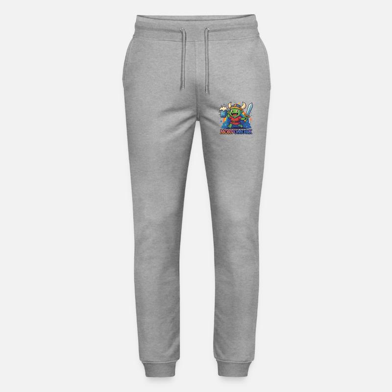 Goblin Vichingo Divertente Eroe - Pantaloni da jogger unisex ed ecologici Mover di Stanley/Stella - grigio melange