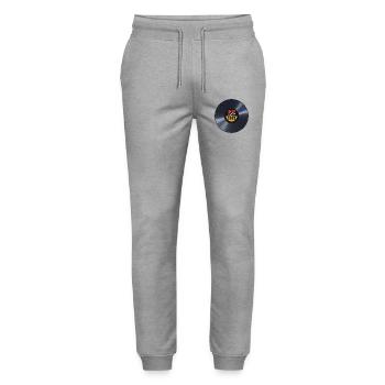 Millésime 1965 - Pantalon de jogging bio MOVER Stanley/Stella unisexe - gris chiné - Devant - Marisol (170cm) & Nik (191cm)