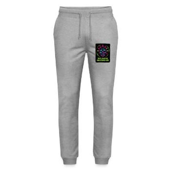 Cybersicherheit: Malware-Forscher - Stanley/Stella Unisex Bio Jogginghose Mover  - Grau meliert - Vorne - Marisol (170cm) & Nik (191cm)