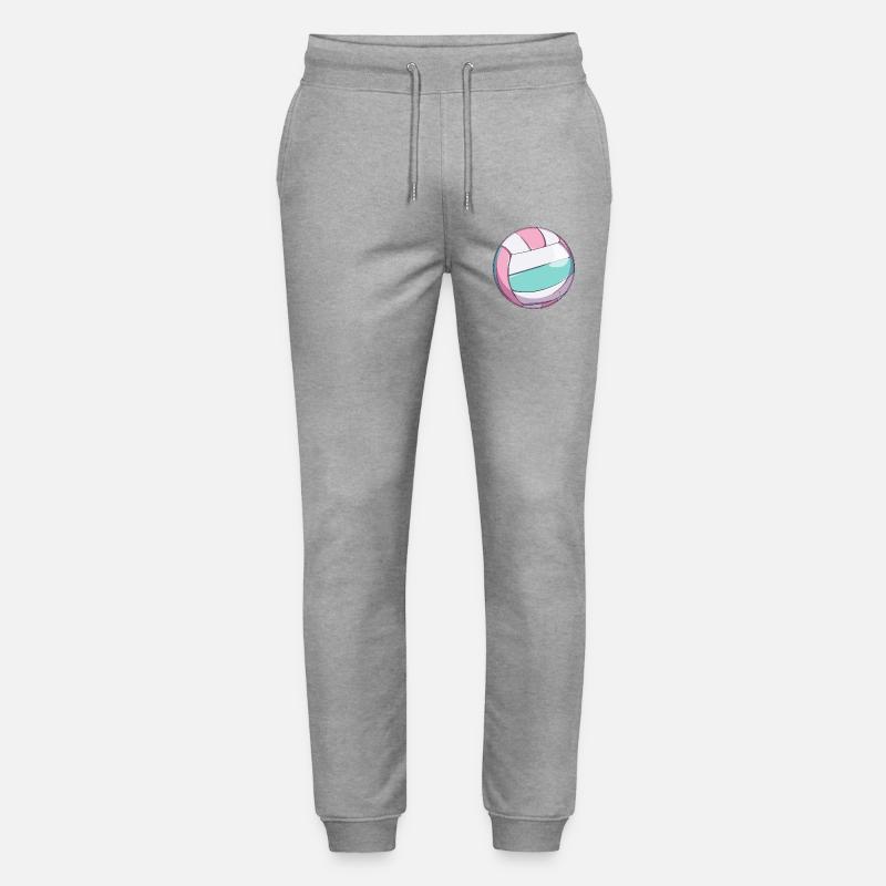 Pallavolo vintage - Pantaloni da jogger unisex ed ecologici Mover di Stanley/Stella - grigio melange