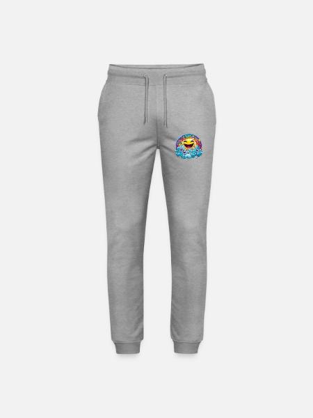 Lachende Sonne in bunten Wolken - Stanley/Stella Unisex Bio Jogginghose Mover - Grau meliert
