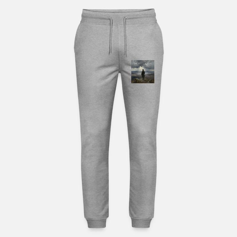 Blick in den Nebelberge - Stanley/Stella Unisex Bio Jogginghose Mover  - Grau meliert