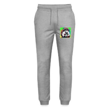 hérisson - Pantalon de jogging bio MOVER Stanley/Stella unisexe - gris chiné - Devant - Marisol (170cm) & Nik (191cm)