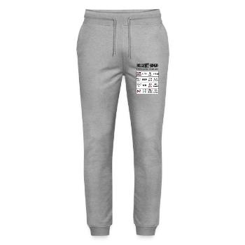 Bullshit Bingo – Teenage Version - Stanley/Stella Mover Unisex Organic Jogging Trousers - heather grey - Front - Marisol (170cm) & Nik (191cm)
