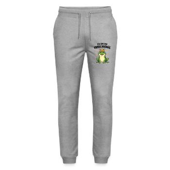 Costume Frog Prince Crown Carnival Fairy Tale - Stanley/Stella Mover Unisex Organic Jogging Trousers - heather grey - Front - Marisol (170cm) & Nik (191cm)