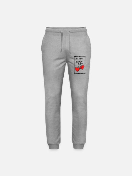 Ma Chérie Herzenkette - Stanley/Stella Unisex Bio Jogginghose Mover - Grau meliert