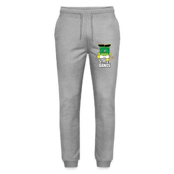 Bot de danse de la rue verte - Pantalon de jogging bio MOVER Stanley/Stella unisexe - gris chiné - Devant - Marisol (170cm) & Nik (191cm)