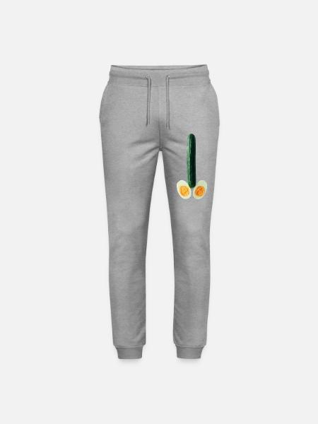 Concombre avec œuf - Pantalon de jogging bio MOVER Stanley/Stella unisexe - gris chiné