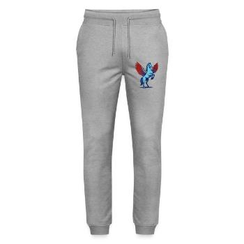 PEGASUS #2 - animals - Stanley/Stella Mover Unisex Organic Jogging Trousers - heather grey - Front - Marisol (170cm) & Nik (191cm)