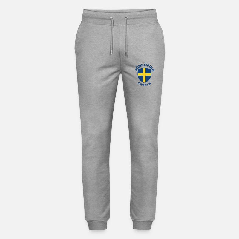 Bouclier de Jönköping Croix suédoise - Pantalon de jogging bio MOVER Stanley/Stella unisexe - gris chiné