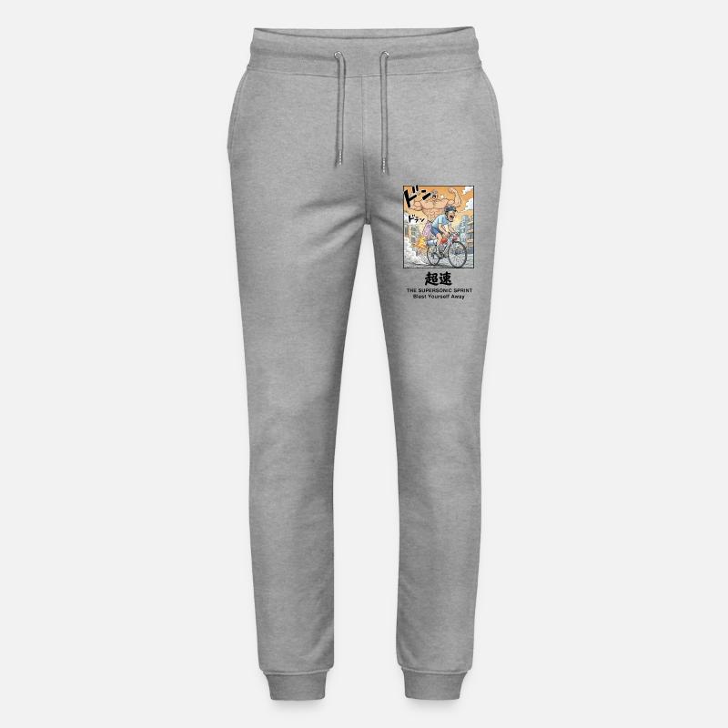 Supersonic Sprint Manga - Stanley/Stella Unisex Bio Jogginghose Mover  - Grau meliert