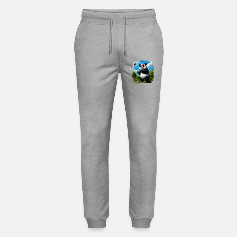 Pandas Golf - Stanley/Stella Unisex Bio Jogginghose Mover  - Grau meliert