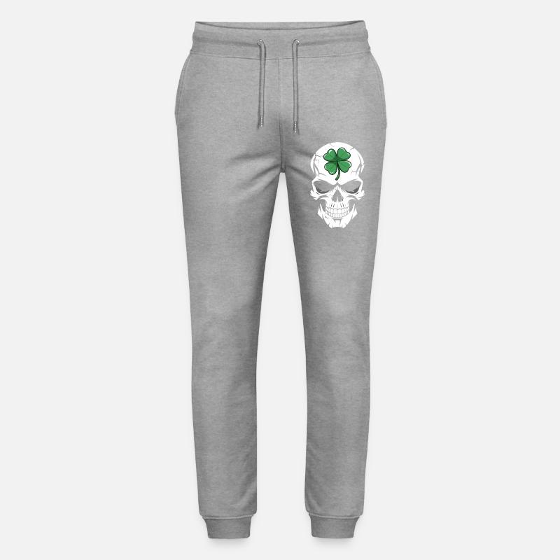 Fusion du crâne de trèfle - Pantalon de jogging bio MOVER Stanley/Stella unisexe - gris chiné
