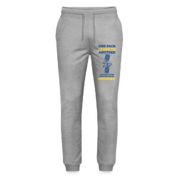 One Pack Leads To Another Trading Cards Opening - Stanley/Stella Mover Unisex Organic Jogging Trousers - heather grey - Front - Marisol (170cm) & Nik (191cm)