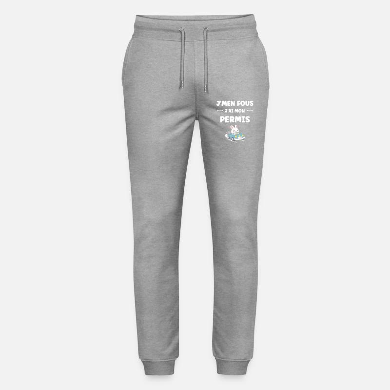 Führerschein, neuer Fahrer, junger Fahrer - Stanley/Stella Unisex Bio Jogginghose Mover - Grau meliert