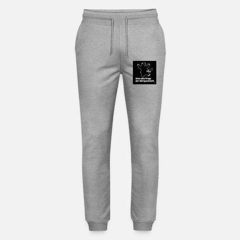 Bear Fat Deep Black - Pantalon de jogging bio MOVER Stanley/Stella unisexe - gris chiné