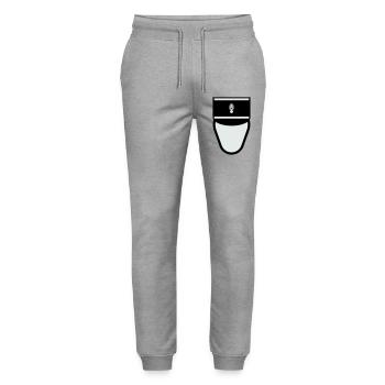 Gendarme Képi G.D. (Departmental Gendarme) - Stanley/Stella Mover Unisex Organic Jogging Trousers - heather grey - Front - Marisol (170cm) & Nik (191cm)