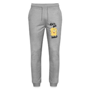 Let's Get Baked – Chilled Bread - Stanley/Stella Mover Unisex Organic Jogging Trousers - heather grey - Front - Marisol (170cm) & Nik (191cm)