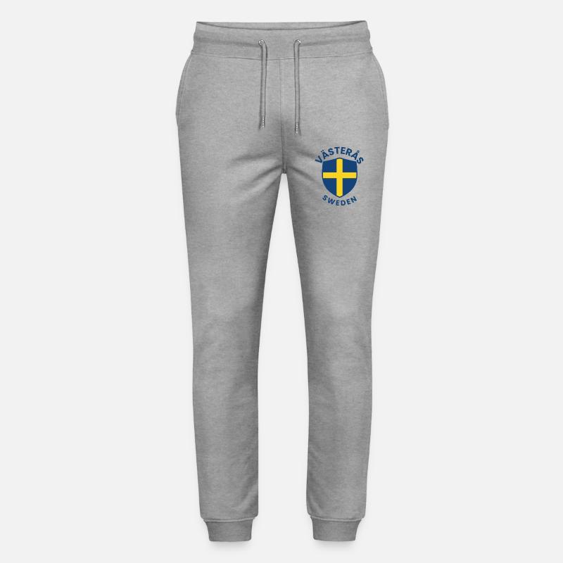 Westschwedisches Schildlogo - Stanley/Stella Unisex Bio Jogginghose Mover  - Grau meliert
