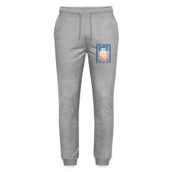 Sourdough Bread Baking Dont Get Me Started Era - Stanley/Stella Mover Unisex Organic Jogging Trousers - heather grey - Front - Marisol (170cm) & Nik (191cm)