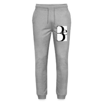 Be Different – Minimalist Typography Design - Stanley/Stella Unisex Bio Jogginghose Mover  - Grau meliert - Vorne - Marisol (170cm) & Nik (191cm)