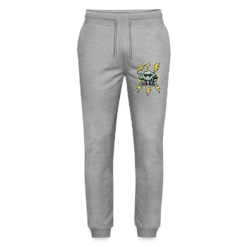 Dondercloud Rockster - Stanley/Stella Mover Unisex Organic Jogging Trousers - heather grey - Front - Marisol (170cm) & Nik (191cm)