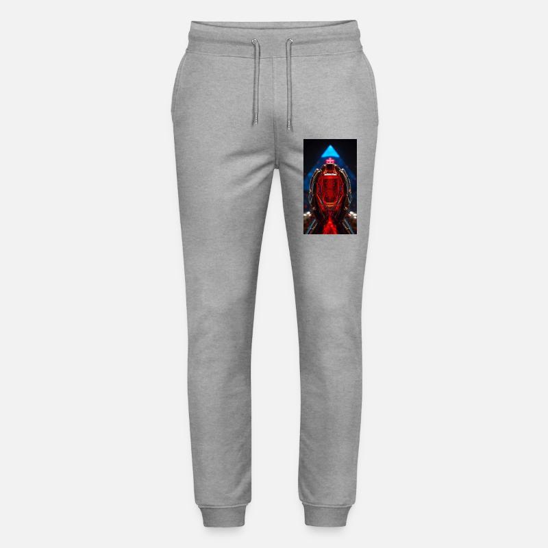 Roter Kristall RoboHände - Stanley/Stella Unisex Bio Jogginghose Mover  - Grau meliert