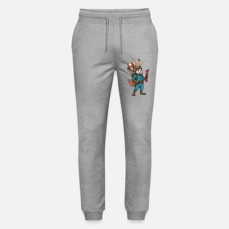 Rabbit Aviator Steampunk Heißluftballonflug - Stanley/Stella Unisex Bio Jogginghose Mover  - Grau meliert
