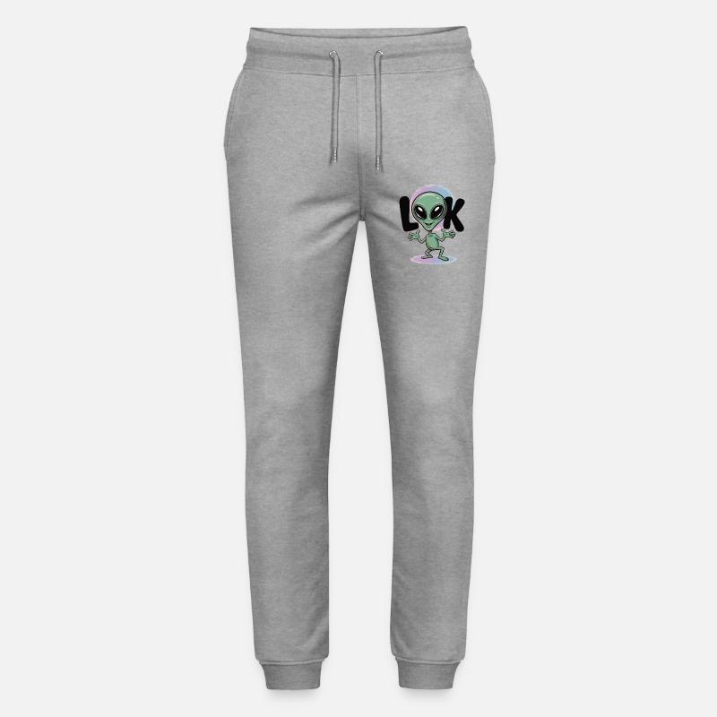 T-shirt extraterrestre Look Comic Space - Pantalon de jogging bio MOVER Stanley/Stella unisexe - gris chiné