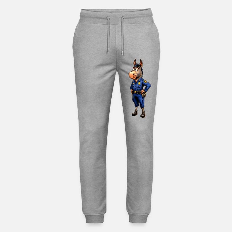 Polizei Esel - Stanley/Stella Unisex Bio Jogginghose Mover  - Grau meliert