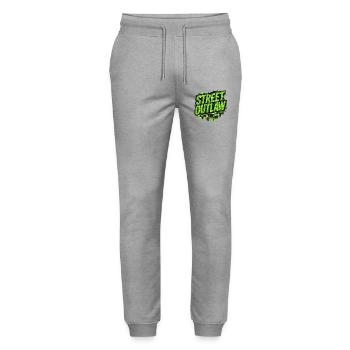 Street Outlaw Camo Tuning Gift for Car Fans - Stanley/Stella Mover Unisex Organic Jogging Trousers - heather grey - Front - Marisol (170cm) & Nik (191cm)
