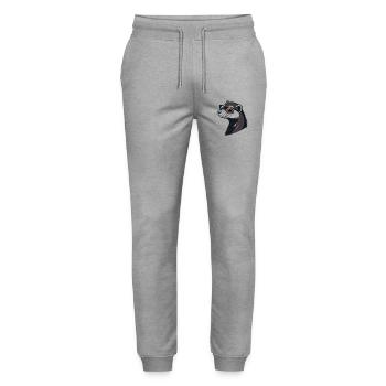 Stylish Ferret aus Profile – Retro-Brille - Stanley/Stella Unisex Bio Jogginghose Mover  - Grau meliert - Vorne - Marisol (170cm) & Nik (191cm)